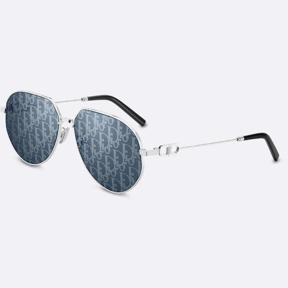 Dior Unisex CD Link A1U Blue Dior Oblique Pilot Sunglasses - Picture 2 of 3